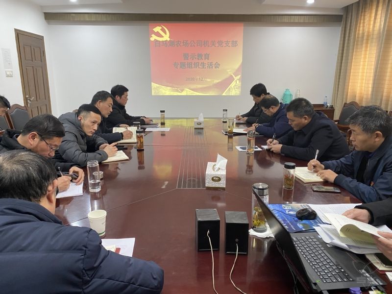 農(nóng)場公司機關(guān)黨支部召開警示教育專題組織生活會