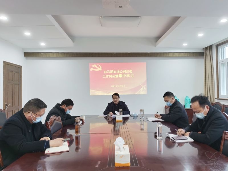 農(nóng)場公司紀(jì)委舉行集中學(xué)習(xí)暨工作例會