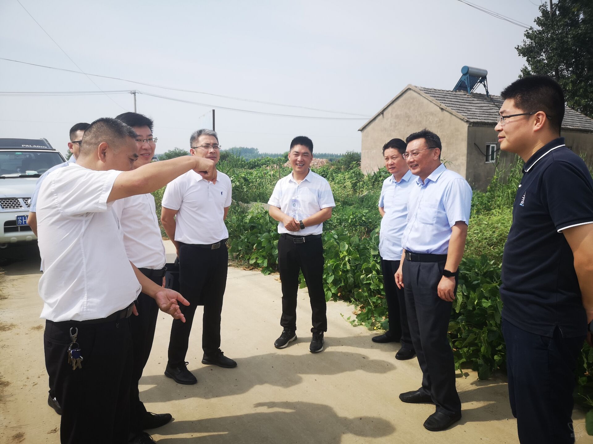 省農(nóng)業(yè)農(nóng)村廳漁業(yè)處副處長蔡永祥一行來農(nóng)場公司考察調(diào)研