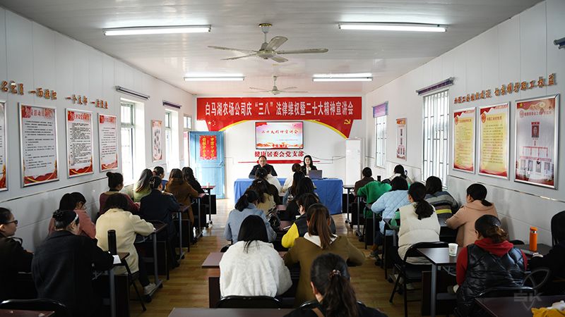 農場公司工會舉辦慶“三八”法律維權專題講座